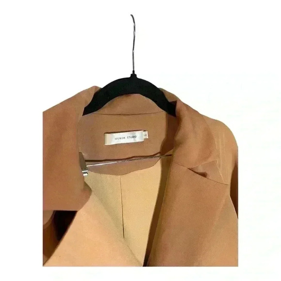 MUKOK STUDIO Belted Utility Jumpsuit Size S women’s pants camel/tan - Picture 5 of 13